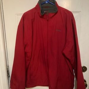 LANDS END XL FLEECE LINED JACKET